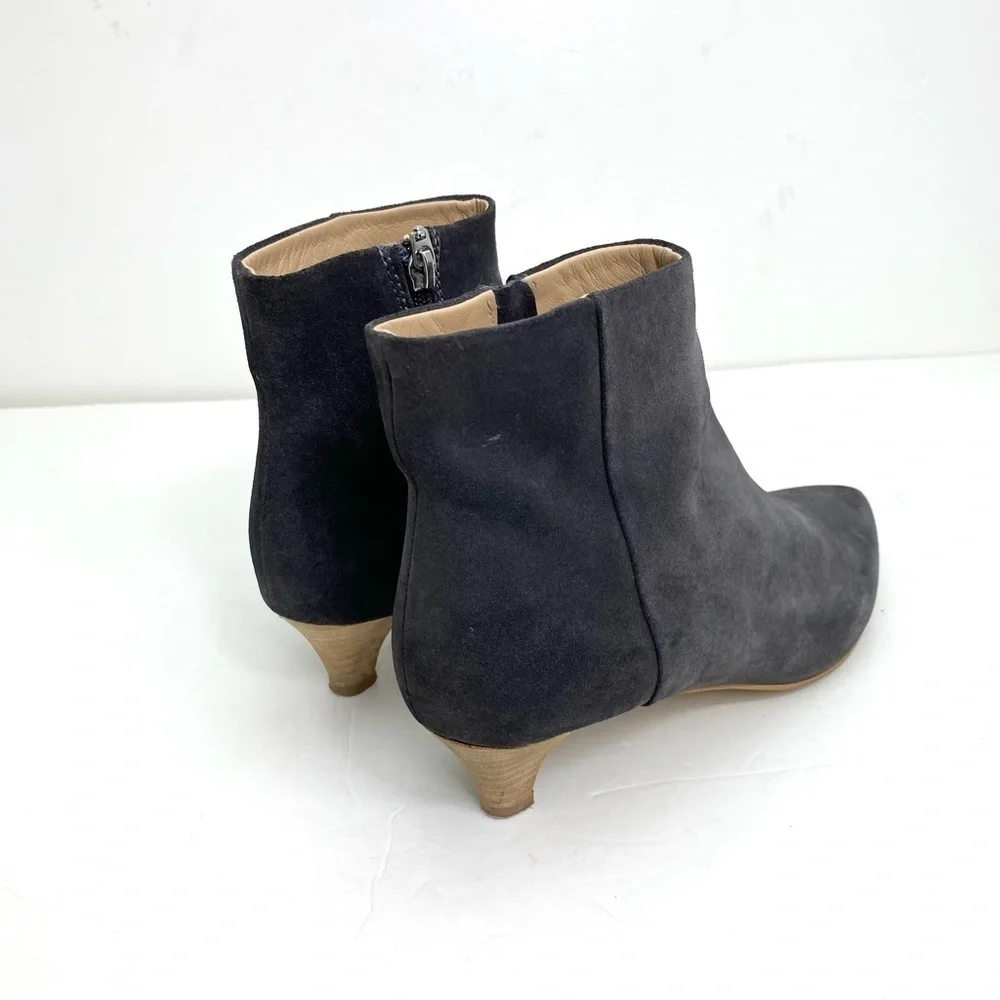 Anthropologie suede gray size